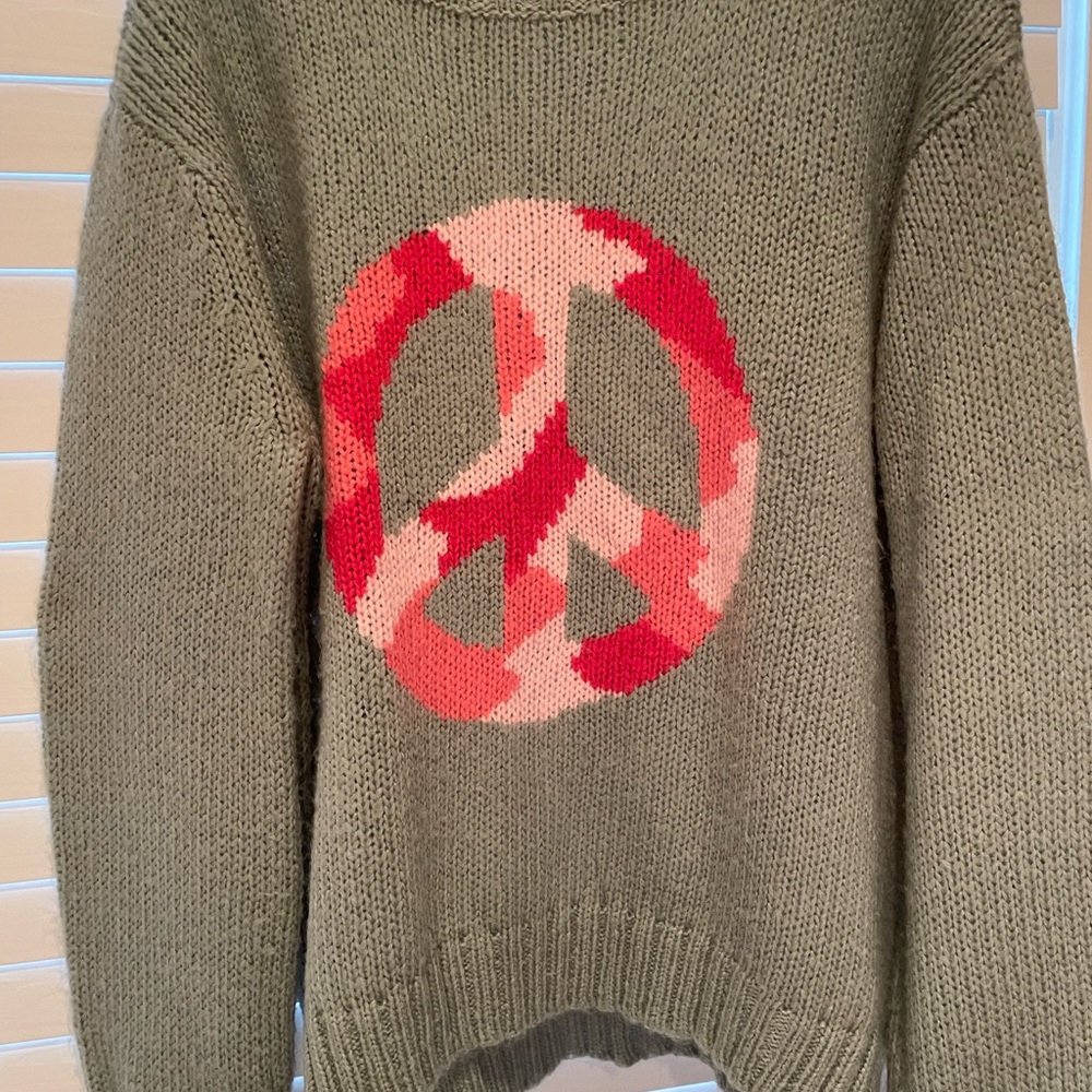 Peace sign sweater